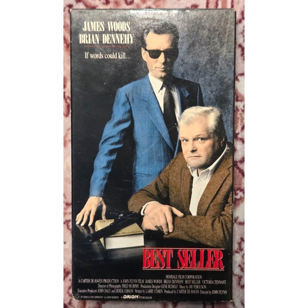 Best Seller (VHS 1993 Vectron) James Woods Brian Dennehy Action Adventure Movie